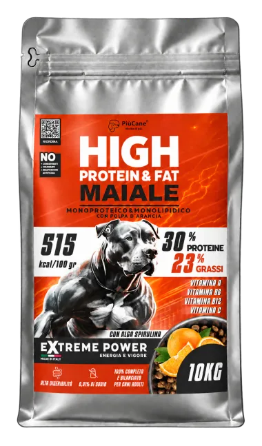 PiùCane ExtremePower Adult Maiale, sacco da 10 kg