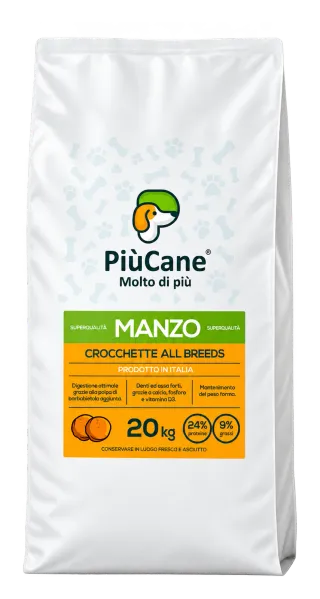 PiùCane Original - Crocchette manzo 20kg