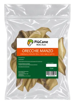 Orecchie di Manzo Essiccate - PiùCane