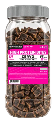 PiùCane Extreme Power High Protein Bites Cervo, 450 g