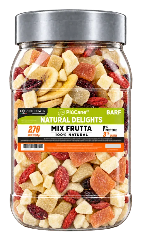 PiùCane Extreme Power Natural Delights Mix Frutta