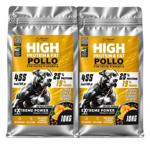 Due sacchi ExtremePower Adult Pollo da 10 kg, formato da 20 kg