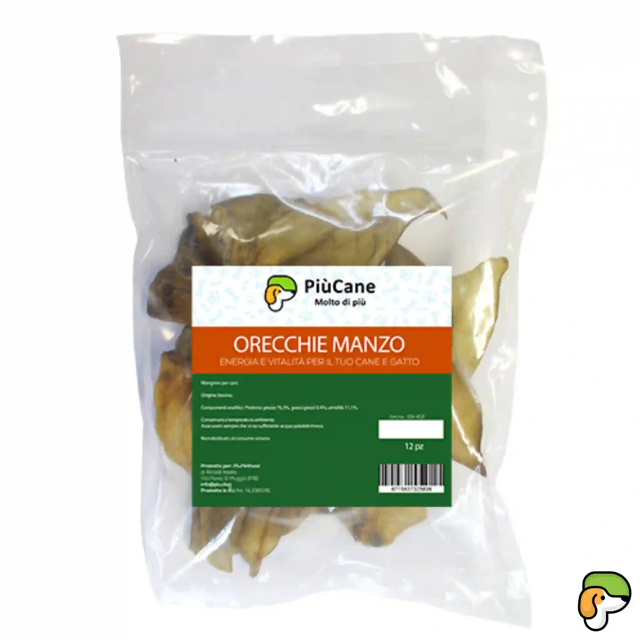 Orecchie di Manzo Essiccate - PiùCane